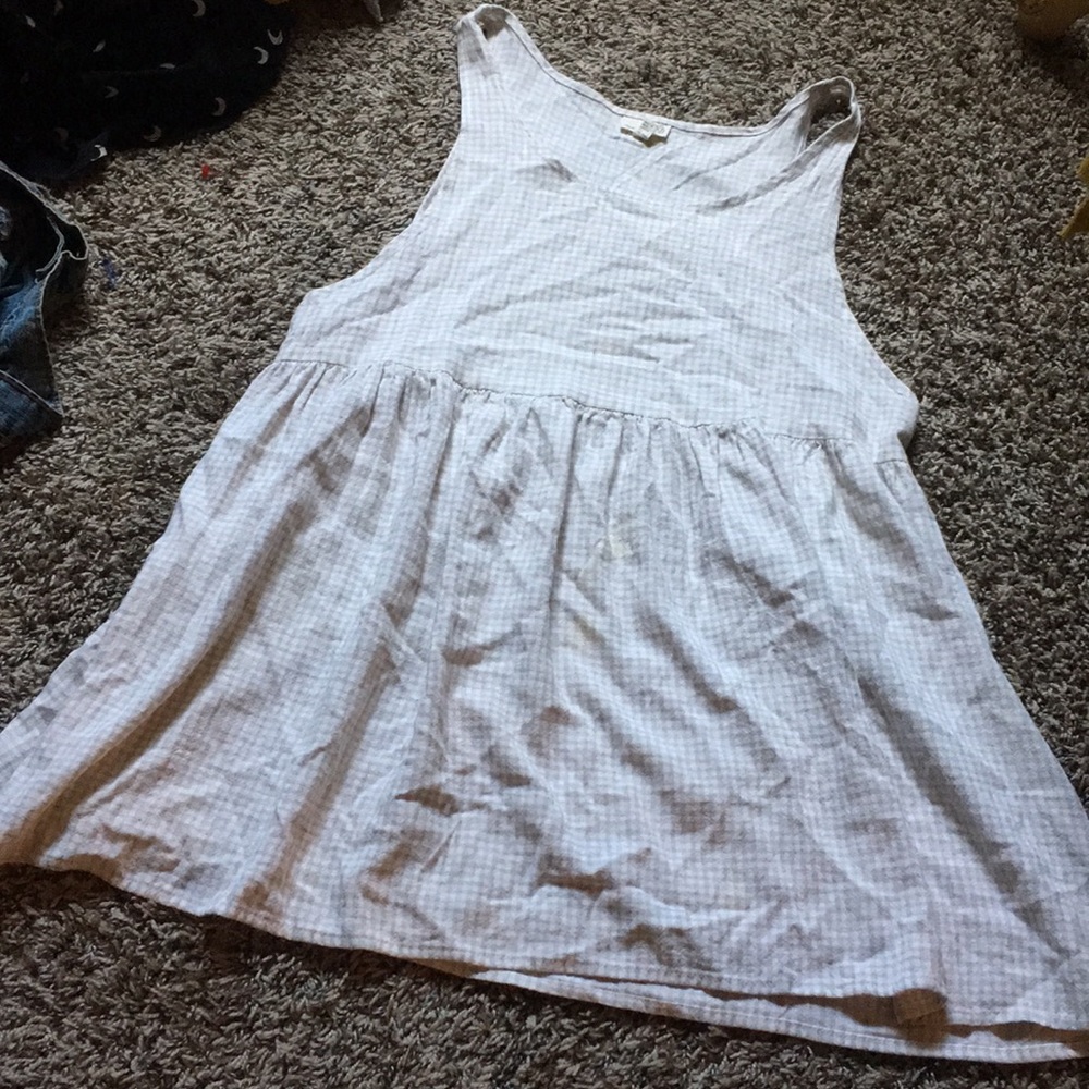 Urban renewal plaid babydoll dress